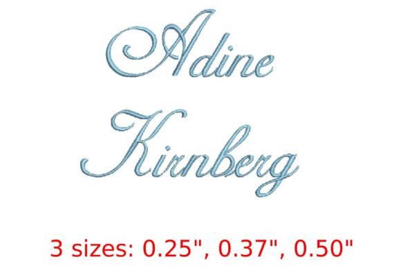 Adine Kirnberg: Elegant Embroidery Font Review