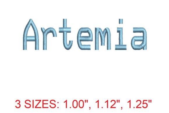 Artemia Embroidery Font: A Touch of Elegance