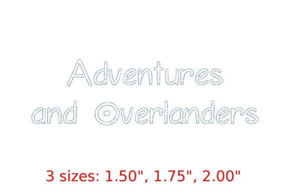 Captivating Adventures Bean Font for Seasonal Embroidery