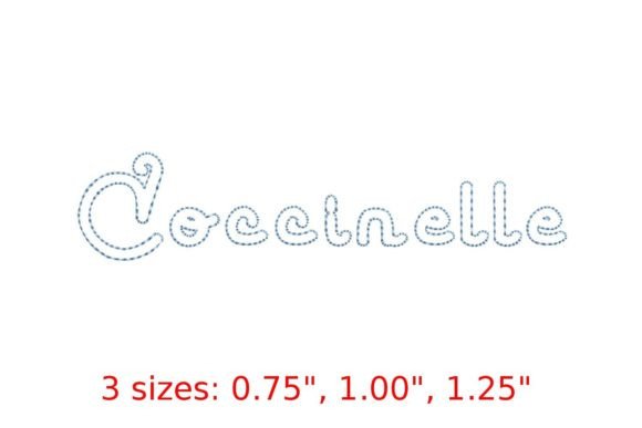 Coccinelle Bean Stitch Outline Font Review