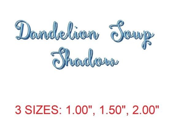 Elegance in Every Stitch: Dandelion Soup Shadow Font