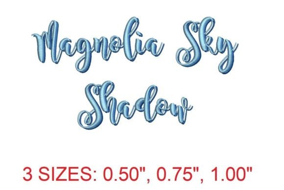 Elevate Holiday Projects with Magnolia Sky Shadow Font