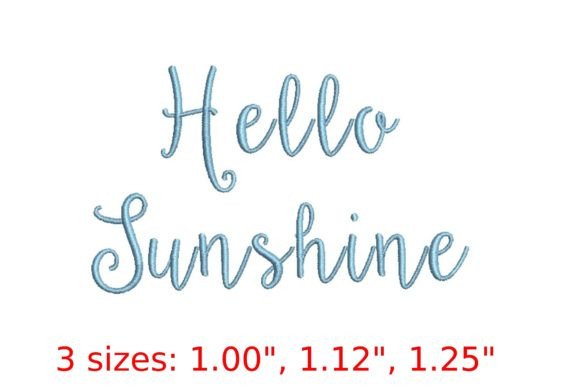 Hello Sunshine Embroidery Font Review