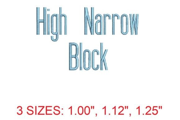 High Narrow Block Font: A Designer’s Stitch Test