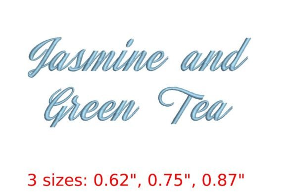 Jasmine and Green Tea Font: Holiday Embroidery Review