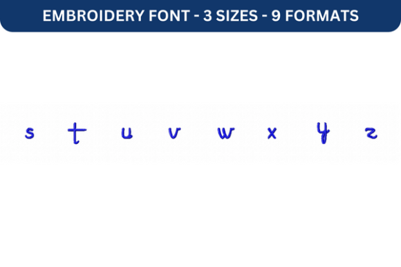 Marguerite Font Lower S to Z: A Stylish Embroidery Choice