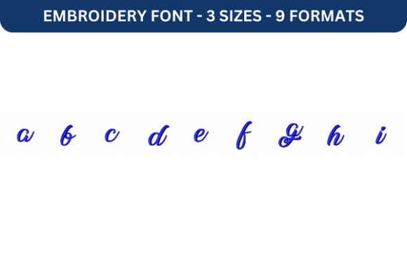 Midnight Bangkok Font: A to I Embroidery Review
