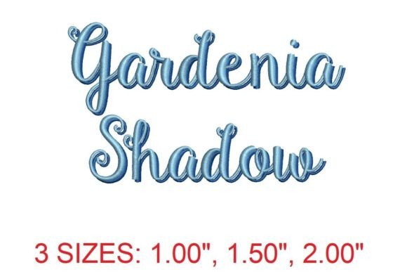 Review of Gardenia Shadow Embroidery Font