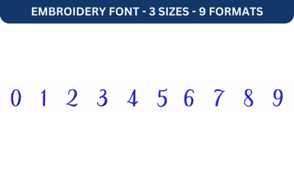Rose of Baltimore Font 0-9: A Charming Embroidery Choice