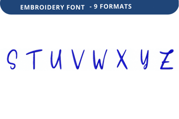 Smooth Slushie Font S to Z: A Stitch Test Review