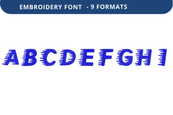 Winter Sprinter Font a to I: A Festive Embroidery Choice
